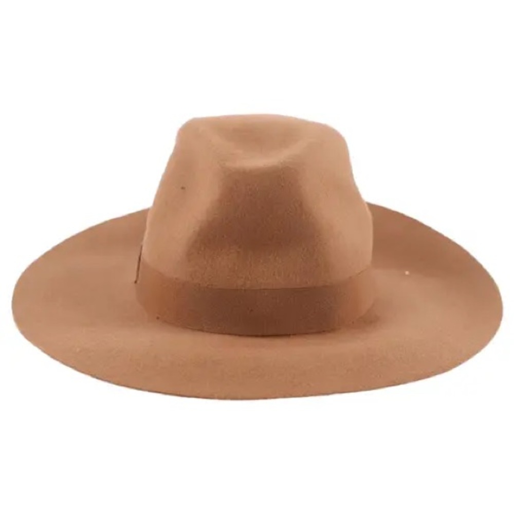 Topshop Tan Wide Brim Floppy Brim Hat